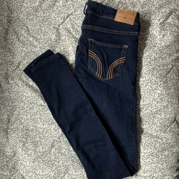 Hollister Dark Wash Jeggings - Tall - Picture 1 of 2